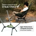 thumbnail image 7 of OneTigris Tigerblade High Back Camping Chair with Pillow Design, Comfortable Widened Seat Folding Chair, 7 of 7