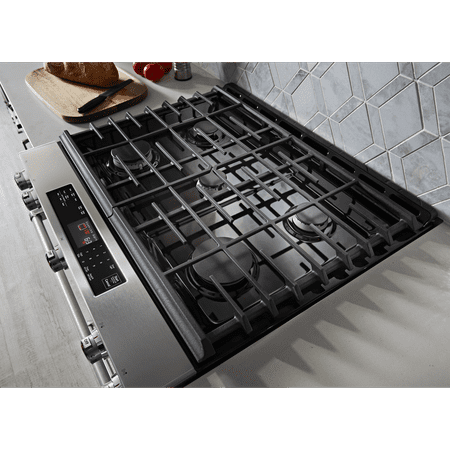 KitchenAid - 5.8 Cu. Ft. Self-Cleaning Slide-In Gas Convection Range - Stainless Steel