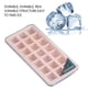 thumbnail image 5 of Molde de silicona de 21 cavidades para hacer cubitos de hielo, bandeja para molde de crema para pasteles con tapa, utensilios para hornear, cuadrado, rosa Methold HA004768-01, 5 of 7