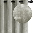 thumbnail image 2 of Crushed Velvet Curtains with Grommets Luxurious Thermal Insulated Soundproof Drapes for Halloween, Soft and Durable Light-Filtering Window Treatments, 2 Panels, 2 of 6