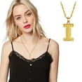 thumbnail image 2 of Guodhu Initial Necklace for Women Men, Gothic Gold Plated 26 Letters Name Pendant Necklace, 2 of 4