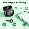 thumbnail image 4 of Wireless Earbuds Bluetooth Headphone 60H Deep Bass Loud Sound with 4 Mic Clear Call Ear Buds Noise Cancelling IP7 in-Ear Headphones with Wireless Charging Case Compatible for iPhone Android, Black, 4 of 6