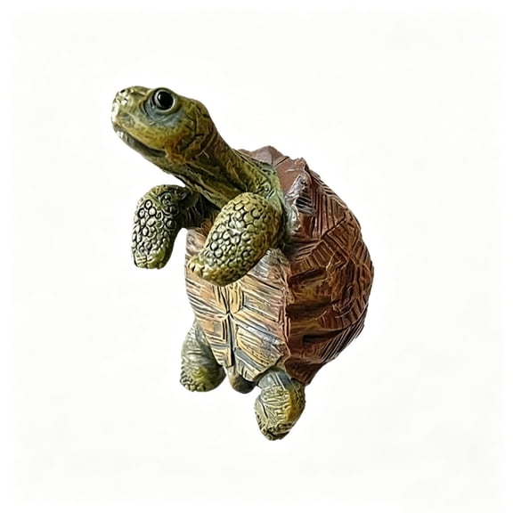 Mini Tortoise Resin Plant Pot Hanger, Garden Ornament Planter Edge Decor, Cute Animal Flower Pot Edge Sitter for Indoor Outdoor Patio Yard Lawn Home Decoration