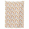 thumbnail image 2 of Ghost Tablecloth, Cartoon Pattern of Pumpkin Ghost Skull and Other Elements Inspired by Halloween Party, Rectangle Satin Table Cover for Dining Room and Kitchen, 60" X 90", Multicolor, by Ambesonne, 2 of 2