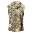 thumbnail image 3 of Havenx Workout Hooded Tank Tops for Men Sleeveless Drawstring Hoodies with Pockets Camouflage Print Shirts Bodybuilding Athletic Muscle Sports Training Streetwear,Yellow XL, 3 of 5