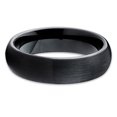 thumbnail image 2 of Black Tungsten Wedding Ring,Black Tungsten Ring,Tungsten Carbide Ring,6mm Wedding Ring,Comfort Fit, 2 of 4