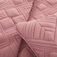 thumbnail image 4 of VCNY Home Mauve 3-Piece Grey Geometric Polyester Quilt Set, Full/Queen, 4 of 6