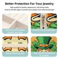 thumbnail image 3 of St. Patrick's Day Decorative Square Travel Portable Jewelry Display Box - Earring Organizer, Necklace and Bracelet Storage Case for Girls and Women, 3 of 6