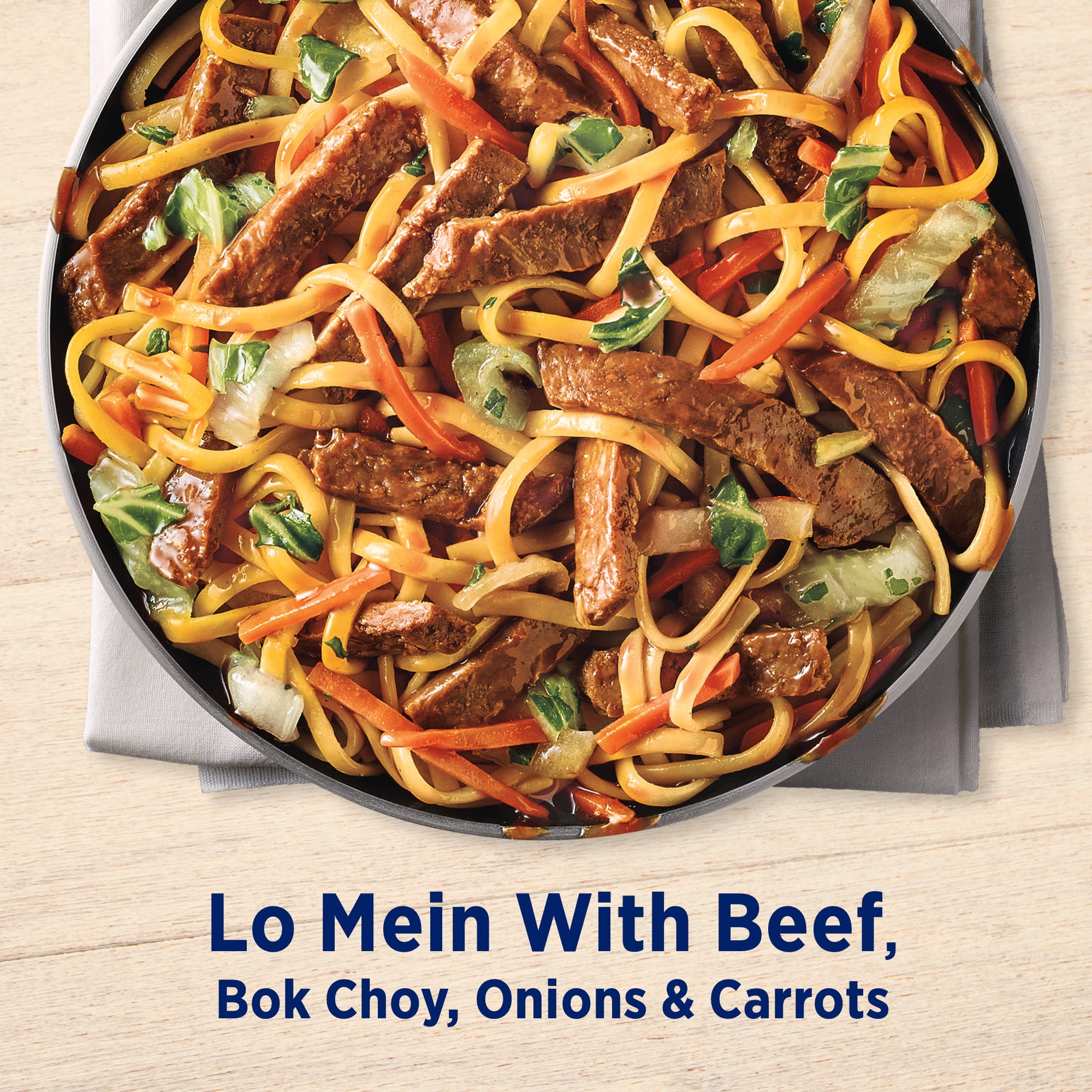 Birds Eye Voila! Beef Lo Mein Skillet Meals, Frozen Meal, 21 oz. Bag