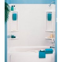 ASB 39240 Vantage Tub Wall, White, 5-Piece