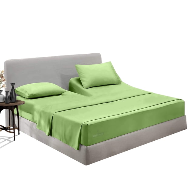 SGI Bedding Egyptian Cotton Top Split Sheet Set Solid Adjustable Bed 28" Split Head Cal King 600 TC 18" Deep Sage