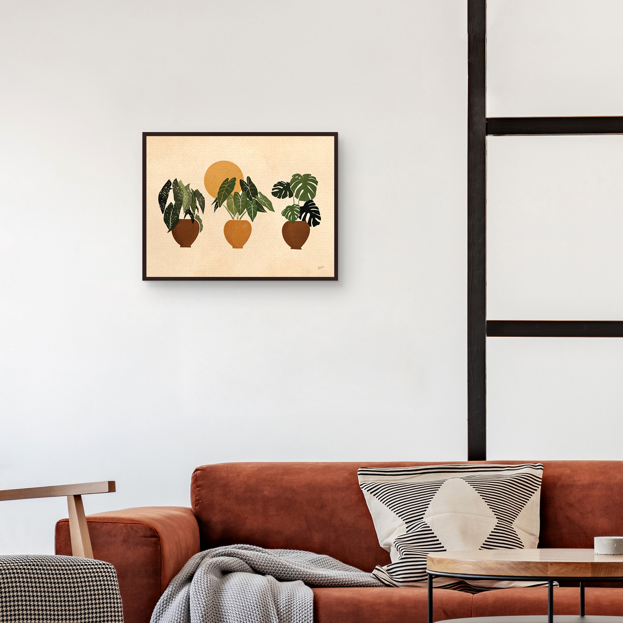 Houseplants II by Bria Nicole Framed Canvas Art Print