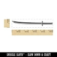 thumbnail image 2 of Katana Japanese Samurai Ninja Sword Kodachi Ronin Rectangle Rubber Stamp Stamping Scrapbooking Crafting - Small 2.50in, 2 of 7