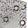 thumbnail image 4 of Ambesonne Unicorn Grommet Curtain, Unicorn Candies Stars, 50" x 108", Yellow Lilac Pink, 4 of 6