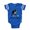 Royal Blue, variant on CafePress - Boston Terrier Life - Cute Infant Baby Football Bodysuit