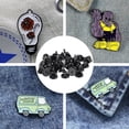 thumbnail image 6 of Eease 200 Rubber Pin Backs Butterfly Clutch Lapel Cap Keepers Black, 6 of 6