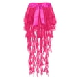 thumbnail image 4 of QHFBli Women's Belly Dance Scarf Belt Skirt Latin Dance Belt Performance Tassel Wave Skirt, 4 of 4
