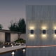 thumbnail image 3 of Lámpara de pared con bañador de pared solar para exteriores, lámpara de jardín impermeable, lámpara de pared exterior para villa, lámpara de pared para terraza y jardín al aire libre, 3 of 4