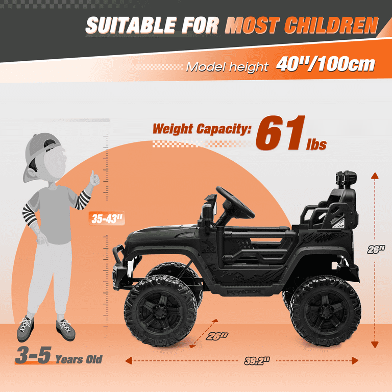 Clovercat 12v 7 Hours Powered Ride on Toys Car with Parent Clovercat 12v 7 Hours Powered Ride on Toys Car with Parent