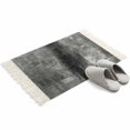thumbnail image 4 of Gray Bathroom Rug 2'x3', Retro Oil Painting Modern Abstract Art Aesthetics Low Profile Front Entryway Rug with Tassels, Woven Cotton Washable Kitchen Mat Carpet for Foyer Bedroom Back Door Decor, 4 of 9