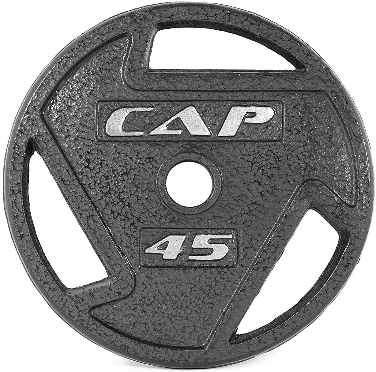 50 Lbs Fast Ship x2 25 LB CAP 1" Hole Iron GRIP Weight Plates Pair Set of Two