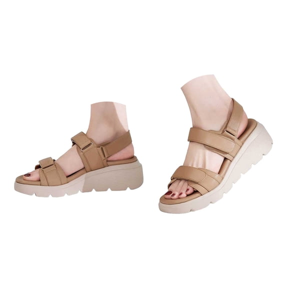 Mostsola Womens Sandals Dressy Strappy Wedges Lightweight Platform Open Toe Walking Sandals