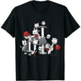 thumbnail image 1 of T-Shirt Drôle d'Halloween avec Chat de Films d'Horreur - comme sur l'Image - 3TG, 1 of 2