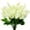 White, variant on Sinhoon 6pcs Artificial Silk Flowers Fake Hyacinth Floral Plants Arrangements Outdoor Indoor Home Garden Hotel Wedding (Yellow)