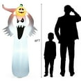 thumbnail image 5 of Gymax 6FT Halloween Inflatable Blow Up Ghost w/ Pumpkin LED Lights Yard Decoration, 5 of 9