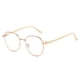 thumbnail image 5 of Gafas poligonales que cambian de color, informales, de aspecto liso, con espejo plano y luz antiazul, para mujer, 5 of 5
