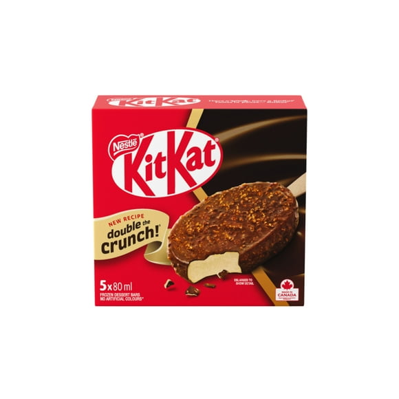 Frozen Dessert Bars, Wafer-flavoured Frozen Dessert In A Milk Chocolatey Shell With Crushed Wafer Pieces, Crafted In Canada, No Artificial Colours, Individually Wrapped, 400 mL