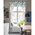 thumbnail image 5 of Green Eucalyptus Leaves Swag Valance for Windows, Summer Botanical Watercolor Curtains Valance for Kitchen Living Room Bedroom Bathroom, Light Filtering Swag Valances Drape 56''x36'', 5 of 6