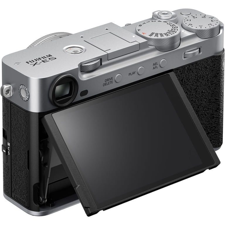 FUJIFILM X-E5 Mirrorless Digital Camera (Silver), 64GB UHS-II SDXC