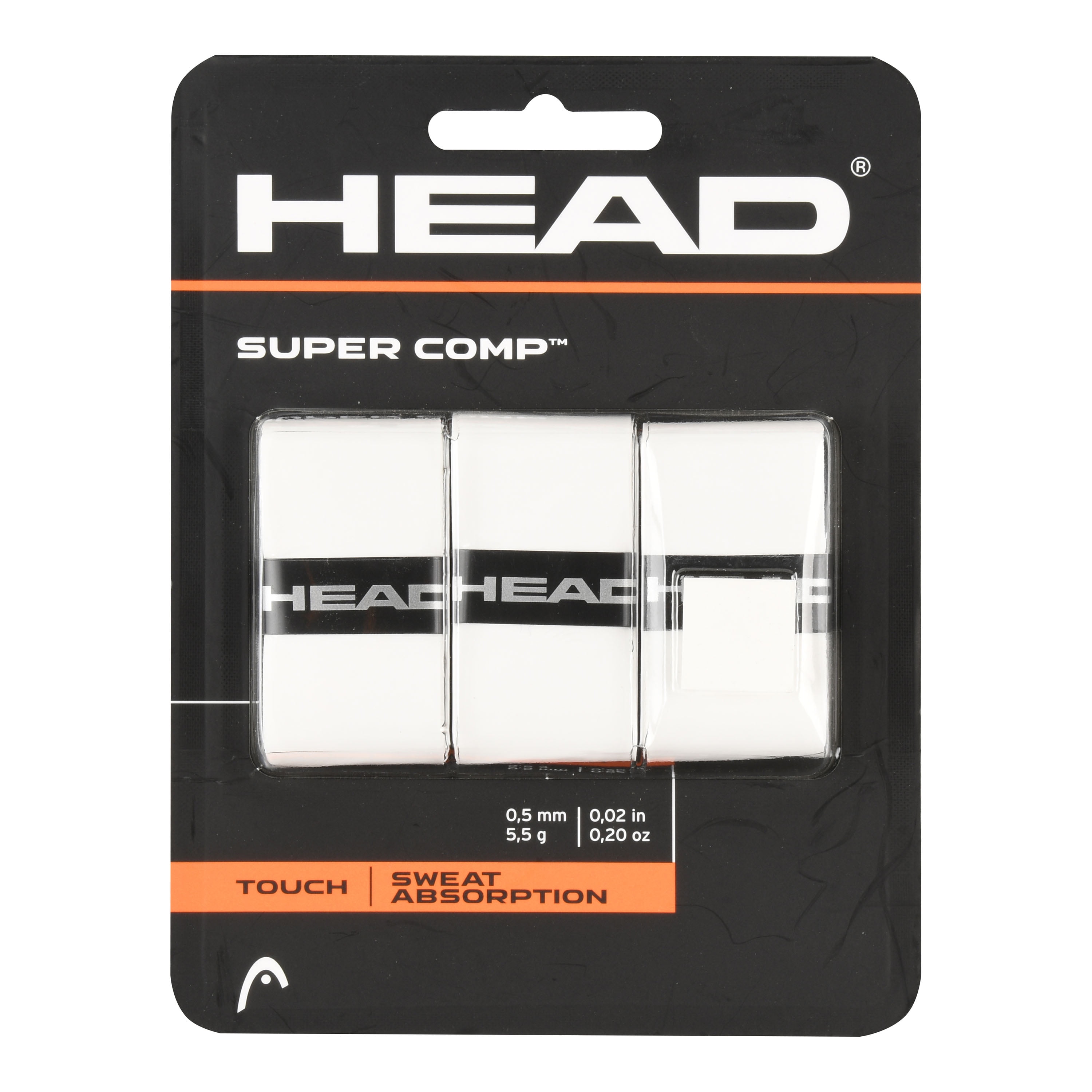 HEAD Wristbands, Ideal for Racquet Sports, 2-Pack, White