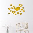 thumbnail image 3 of Fufafayo under $5 Mirror Wall Stickers, Mirror Wall Stickers, 3D Heart Shaped Removable Decals, Self-Adhesive Mirror Decor for Living Room, Bedroom, Nursery, Bathroom, Closet, Door, Tile, 3 of 4