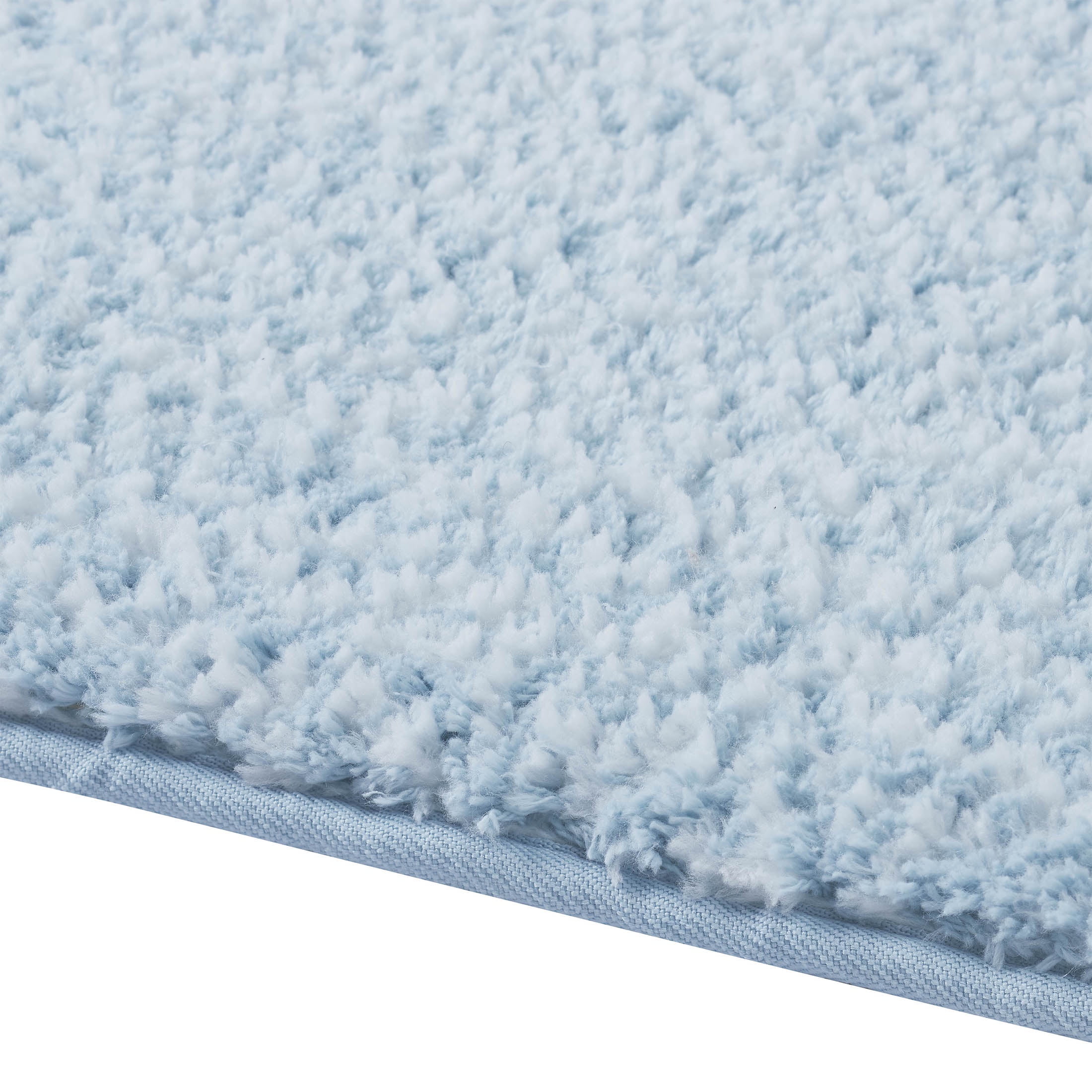 VCNY Home Heathered Blue Memory Foam Bath Rug, 17" x 24"