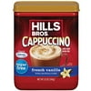 Hills Bros Instant Sugar-Free Decadent Cappuccino Mix, Easy To Use, Enjoy Coffeehouse Flavor From Home-Frothy, With 0% Sugar And 8G Of Carbs, French Vanilla, 12 Oz