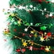 thumbnail image 5 of rollos de guirnalda de espumillón de estrellas con purpurina, guirnalda de alambre de estrella metálica plateada para Navidad, decoración de fiesta de año nuevo, 50 pies MFZFUKR CJWUS-2699, 5 of 6
