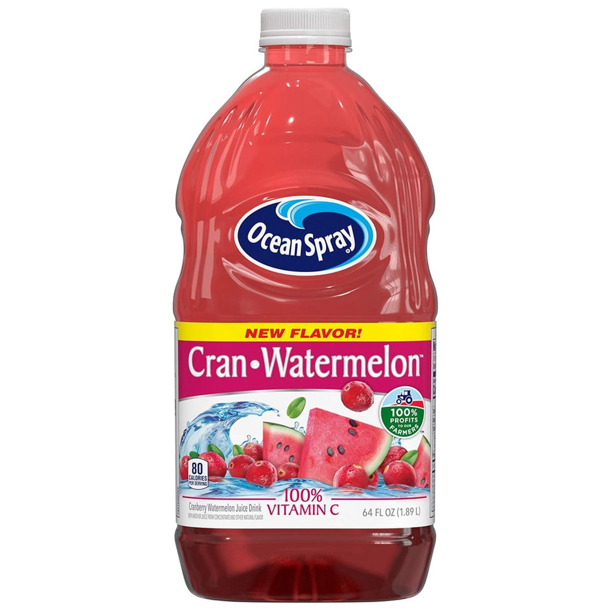 Ocean Spray Cran-Watermelon Juice Drink, 64 Ounce Bottle (Pack of 2)