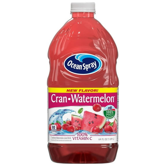Ocean Spray Cran-Watermelon Juice Drink, 64 Ounce Bottle (Pack of 24)