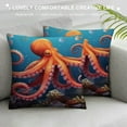 thumbnail image 3 of COMIO  Ocean Octopus Pillow Covers Farmhouse Canvas Cushion Covers Outdoor for Couch Chair Home Decor for Family Friends, 3 of 5