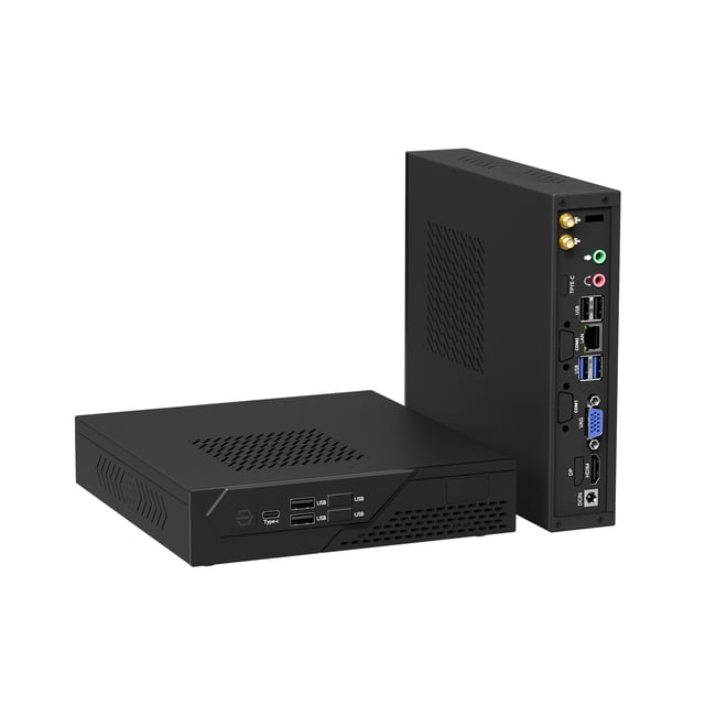 YCTipc Mini PC AMD Processor, 8GB RAM, 256GB SSD, HDMI & VGA Output, Wi-Fi 5, BT 4.2, Gigabit LAN, Silent Fan, Compact Design for Home/Office