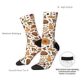 thumbnail image 4 of Daiia Thanksgiving Food Print Crew Socks – Soft Breathable Long Socks for Men & Women, Moisture-Wicking & Comfortable Daily Wear Socks, One-Size Fits Most (US 5-11), 4 of 6