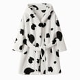 thumbnail image 4 of Kids Coral Fleece Bathrobe,Soft Plush Hooded Robe with Adjustable Belt,Cute Cartoon Print,for Boys Girls Toddlers 2-12 Years,Warm Loungewear Shower Robe Kids Pajamas Gibobby,White,Size 3-4T, 4 of 4