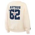 thumbnail image 4 of Women's WEAR by Erin Andrews Cream Houston Astros Heavyweight Crew Neck Sweatshirt, 4 of 4