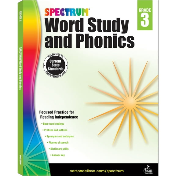 Pre-Owned Spectrum Word Study and Phonics, Grade 3: Volume 82 (Paperback) 1483811840 9781483811840