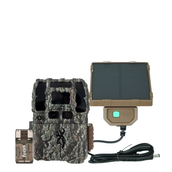 Browning Trail Camera Dark Ops Pro DCL NANO Bundle with Universal Solar Camera Power Pack and Card Reader (3-Items)
