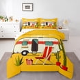 thumbnail image 2 of Erosebridal Happy Camping Bedding Toddler Comforter Set, RV Camper Down Comforter, Cartoon Camp Decor, Reversible 2 Pieces, 2 of 8