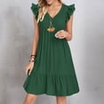 thumbnail image 6 of Mgmyaa Summer Dresses for Women V-Neck Sleeveless Boho Midi Sundress Flutter Sleeve Travel Beach Vacation Clothes, 6 of 6