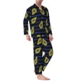 thumbnail image 2 of Balery Avocado Pattern Pajama Sets for Men Long Sleeve 2 Piece Sleepwear Loungewear Sets Soft PJ's with Pockets Long Sleeve Comfy Pj Sets-X-Large, 2 of 7